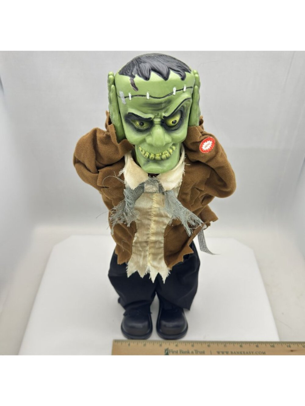 2008 Magic Power Heads Up Frankie 17" Animated Frankenstein Halloween Works - Picture 14 of 17